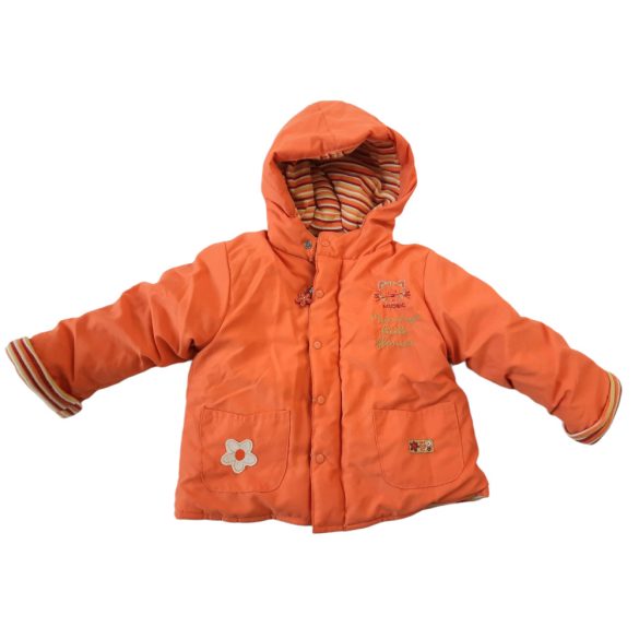 Narancs cicás téli kabát