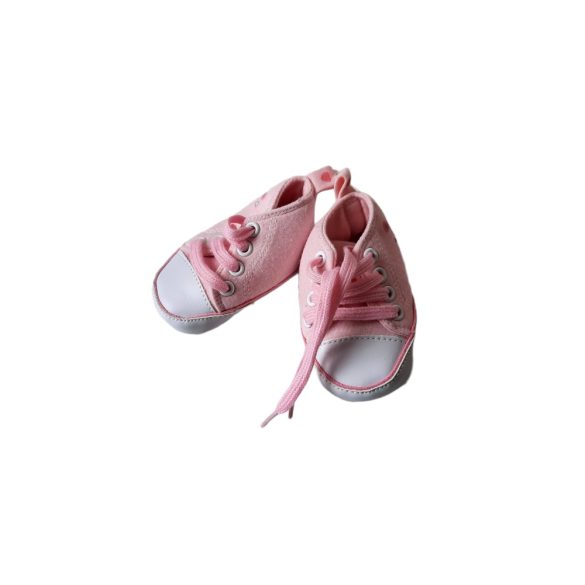 In extenso textil rózsaszín babacipő 