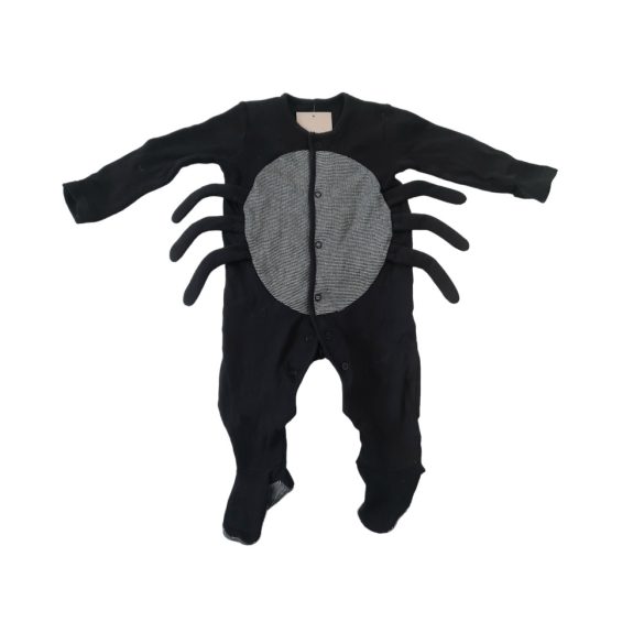 Fekete pók mintás pamut rugi