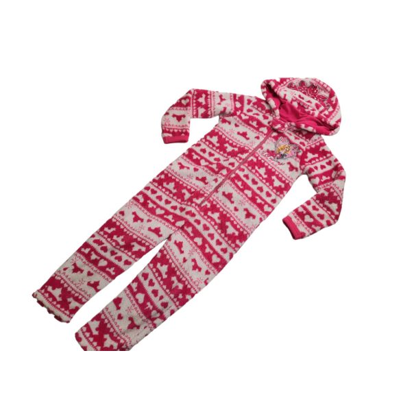Rózsaszín mintás plüss pizsama