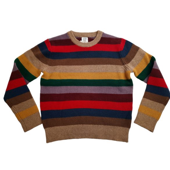 Gap színes csíkos kötött pulcsi