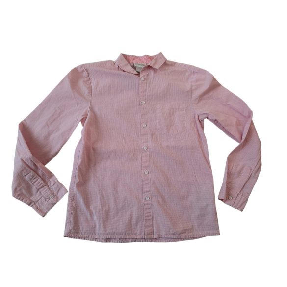 H&M rózsaszín kockás vászon ing 