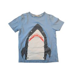 H&M kék cápás pamut póló