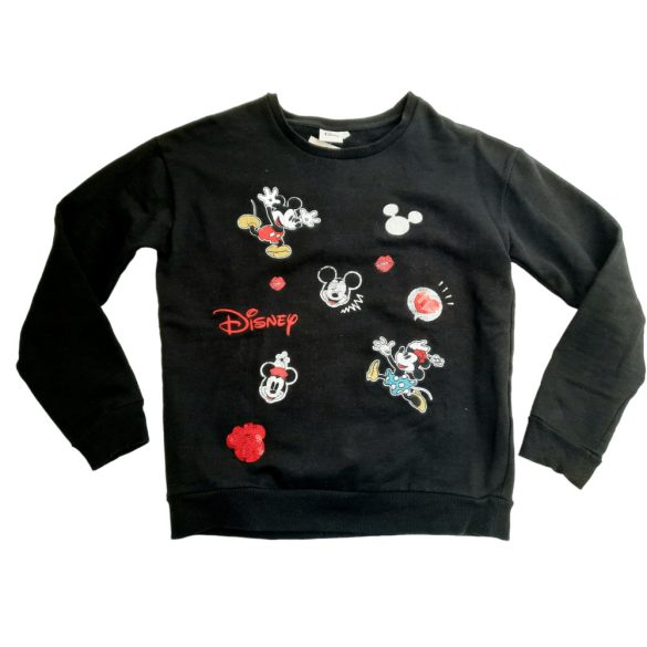 Disney fekete Mickeys pamut pulcsi