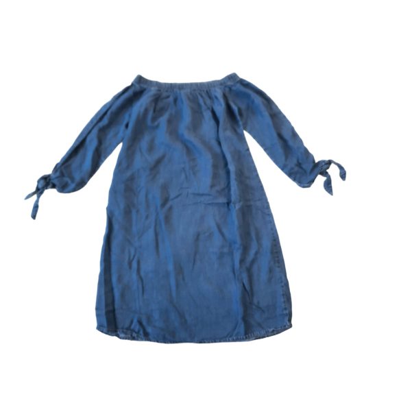 Kék farmerhatású pamut ruha
