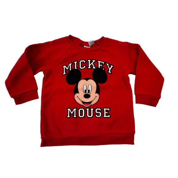 H&M piros Mickeys pamut pulcsi