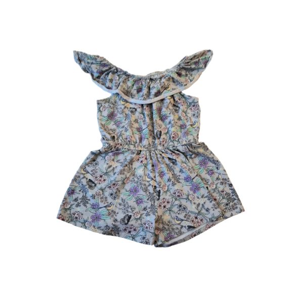 F&F szürke mintás pamut playsuit