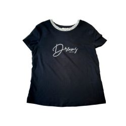 Orsay fekete feliratos pamut póló