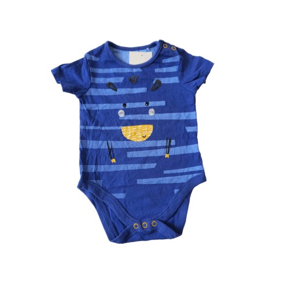 Mothercare kék mintás pamut body