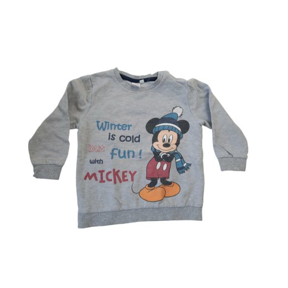 Disney Szürke Mickeys pamut pulcsi